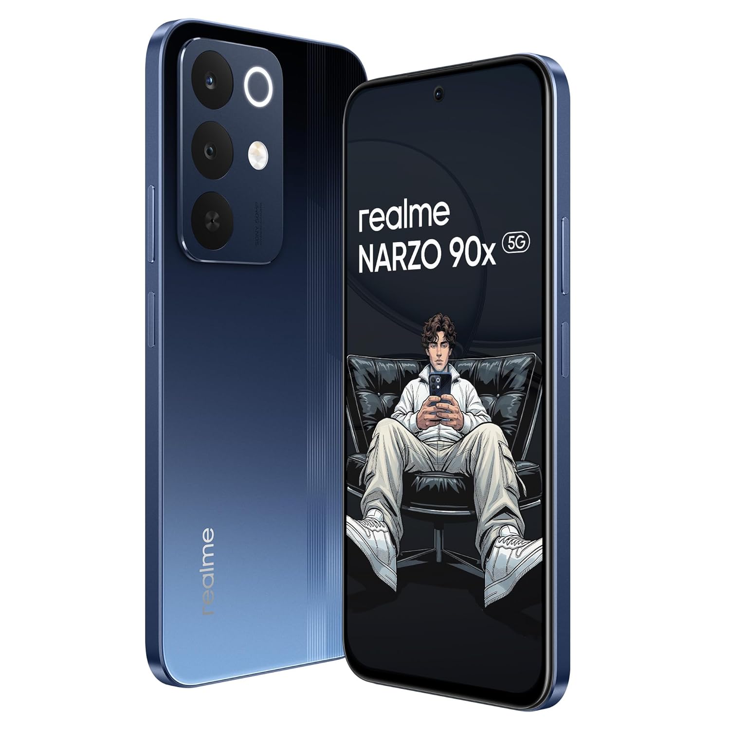 realme NARZO 90x 5G (Nitro Blue, 8GB+128GB)