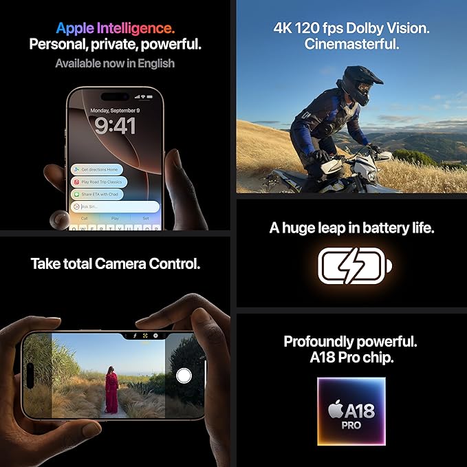 Apple iPhone 16 Pro Max 256 GB: 5G Mobile Phone
